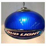Vtg Bud Light Beer Hanging Pool Table Light Blue