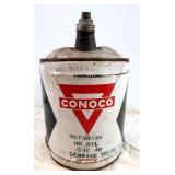 Vintage Conoco SAE 40 Metal 5 Gallon Can