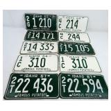 Vintage Idaho Metal License Plates 1960s (10)