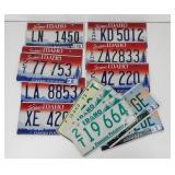 (15) Asstd Aluminum Idaho License Plates 90s-2000s