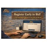Register Early To Bid and Avoid Delays!
