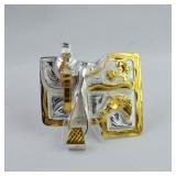 Horse Saddle Engraved Belt Buckle ~ Plated