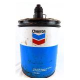 Vintage Chevron 5 Gallon Metal Can