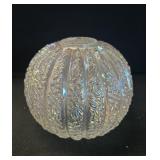 Antique Iridescent Glass Globe Lamp Shade