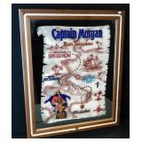 Vtg Captain Morgan Spiced Rum Advertising Mirror