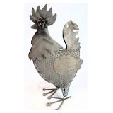 Vintage Metal Rooster Yard Art