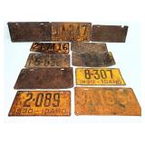 Vintage Idaho License Plates 1929, 30s, 40s