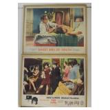 (2) 60s Framed Lobby Cards Newman Lemmon MacLaine