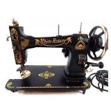 Antique White Rotary Sewing Machine early 1900s