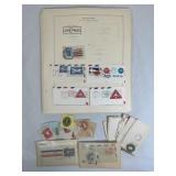 Vintage US Postal Envelopes Stamps