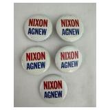 1968 Nixon-Agnew Campaign Pinback Buttons