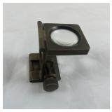 Antique Glass/Brass Thread Counting Microscope