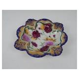 Antiq Japanese Nippon Moriage Porcelain Nut Bowl