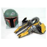 Vtg Anakin Starfighter, Boba Fett Micro Machine