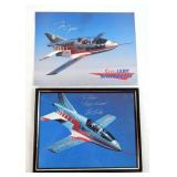 Vtg Coors Light Siiver Bullet Jet Signed Photos