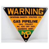 Vtg Montana-Dakota Utilities Aluminum Sign