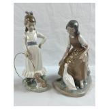 (2) Vgt Nao by Lladro Porcelain Figurines
