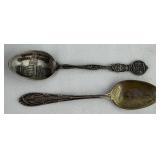 Sterling Silver ID & OR Souvenir Spoons 14.4 grams