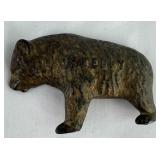 Rare Antique Cast Iron Bear Bank 'Teddy' Half