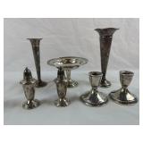 Lot of Vintage Weighted Sterling Silver Pieces