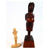 Vintage Humorous 'With Child' Figurines (2) Kilroy