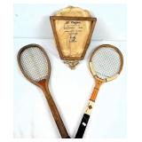 Vtg Wooden Spalding, MacGregor Tennis Rackets