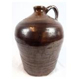 Antique Brown Stoneware Beehive Whiskey Jug