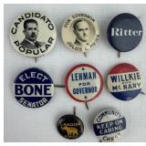 Collection of 1930's Campaign Pinback Buttons