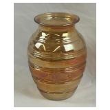 Vgt Anchor Hocking Marigold Carnival Glass Vase
