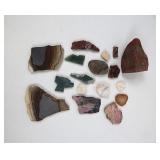 Various Small Gem Stone Slabs Jasper & more