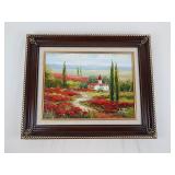Tuscan Landscape Oil Painting by Amber