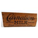 Old Wooden Carnation Evaporated Milk Crate