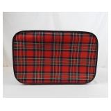 Vintage Red Tartan Plaid Suitcase