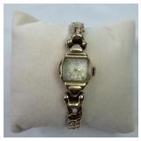 Norexa Ladies Watch 14K Gold 17J RUNS