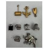 Vintage Gold Filled & Silver Tone Charms Bracelet