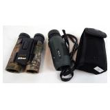 Vtg Nikon Aculon Binoculars &  Vortex Monocular