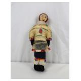 Vintage Inuit Eskimo Doll Seal Gut