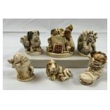 (6) Harmony Kingdom Box Figures Dogs
