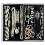 Variety of Vintage Costume Jewelry Necklaces