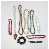 Lot of Vintage Jewelry-Necklaces (7)&Bracelets (2)