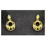 14K Black Hills Gold Earrings 1.89g