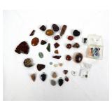 Polished Gemstones, Rocks, Fossil