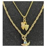 10K Gold Charms & GP Chains .71g