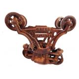 Antique Cast Iron FE Myers Unloader Hay Trolley