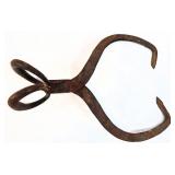 Antique Hand-Forged Iron Ice Tongs