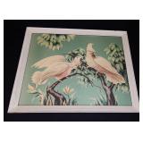 Vintage 1950's Cockatoo Print by Turner