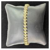 14K Gold & Diamond Tennis Bracelet TCW 4 Carats
