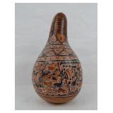 Peruvian Hand-Carved & Pyro-Engraved Gourd