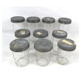 Lot of Vintage Ball Glass Freezer Jars (10)