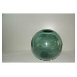 Large Antique Japanese Glass Fish Net Float Signed
